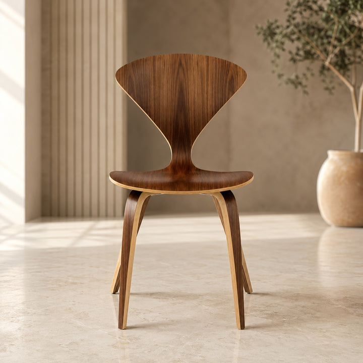 Modern Black Dining Chairs Set of 4 with Ergonomic Bentwood Butterfly Backrest for Dining Rooms