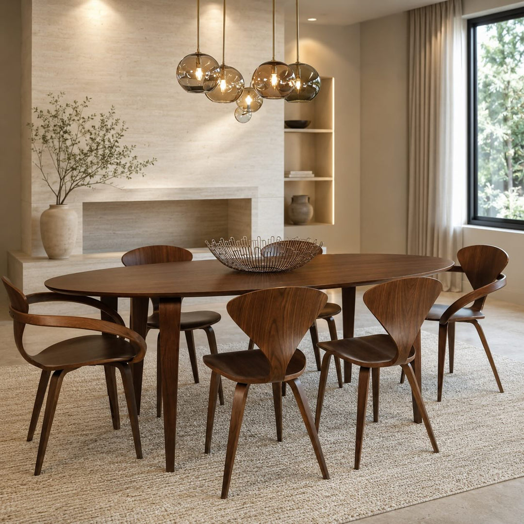 Modern Black Dining Chairs Set of 4 with Ergonomic Bentwood Butterfly Backrest for Dining Rooms