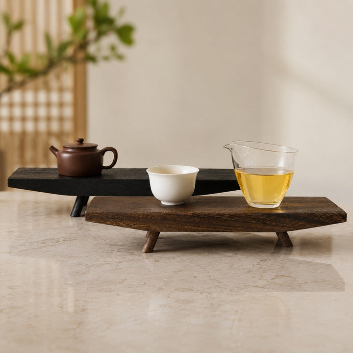 Modern Handmade Decorative Tray Solid Wood Minimalist Coffee Table Accent