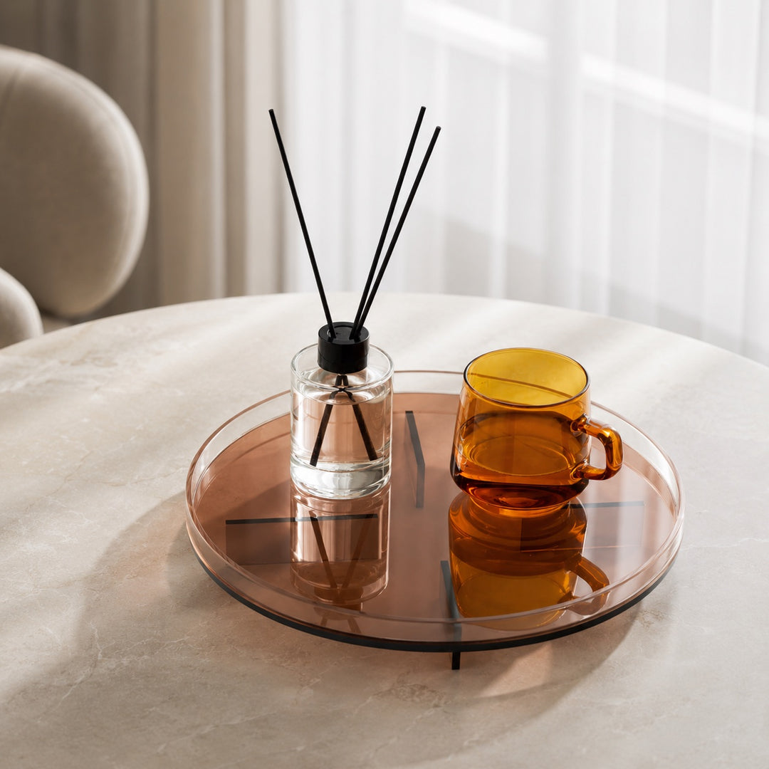 Modern Retro Serving Tray Multi-functional Design Food-safe Durable Acrylic