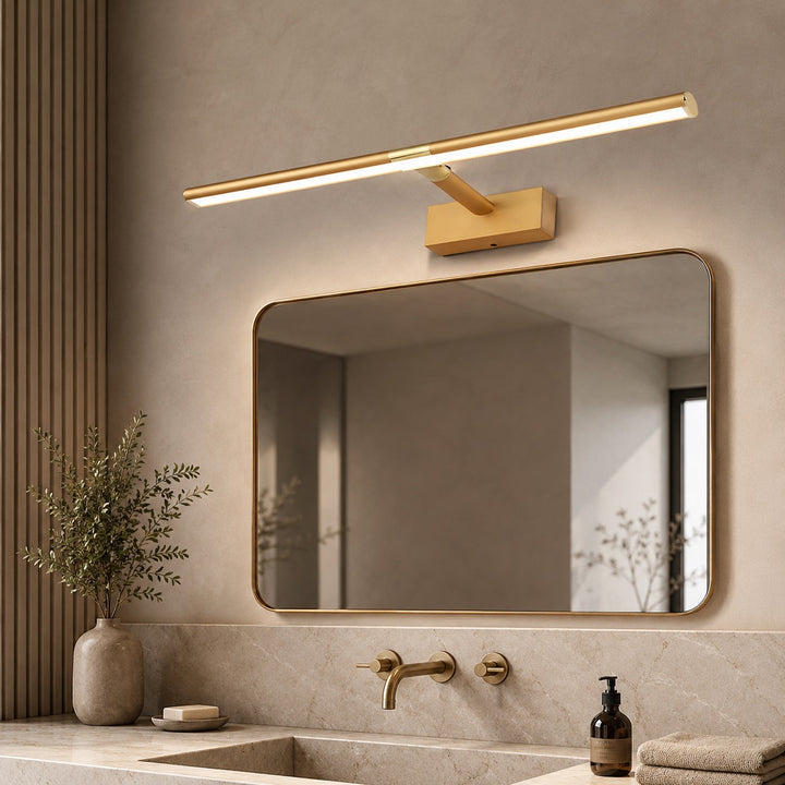 Modern Vanity Light Bar Wall Mounted Aluminum Adjustable LED Bathroom Lighting Fixture