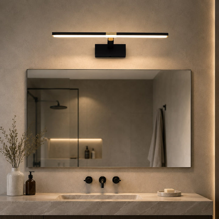 Modern Vanity Light Bar Wall Mounted Aluminum Adjustable LED Bathroom Lighting Fixture