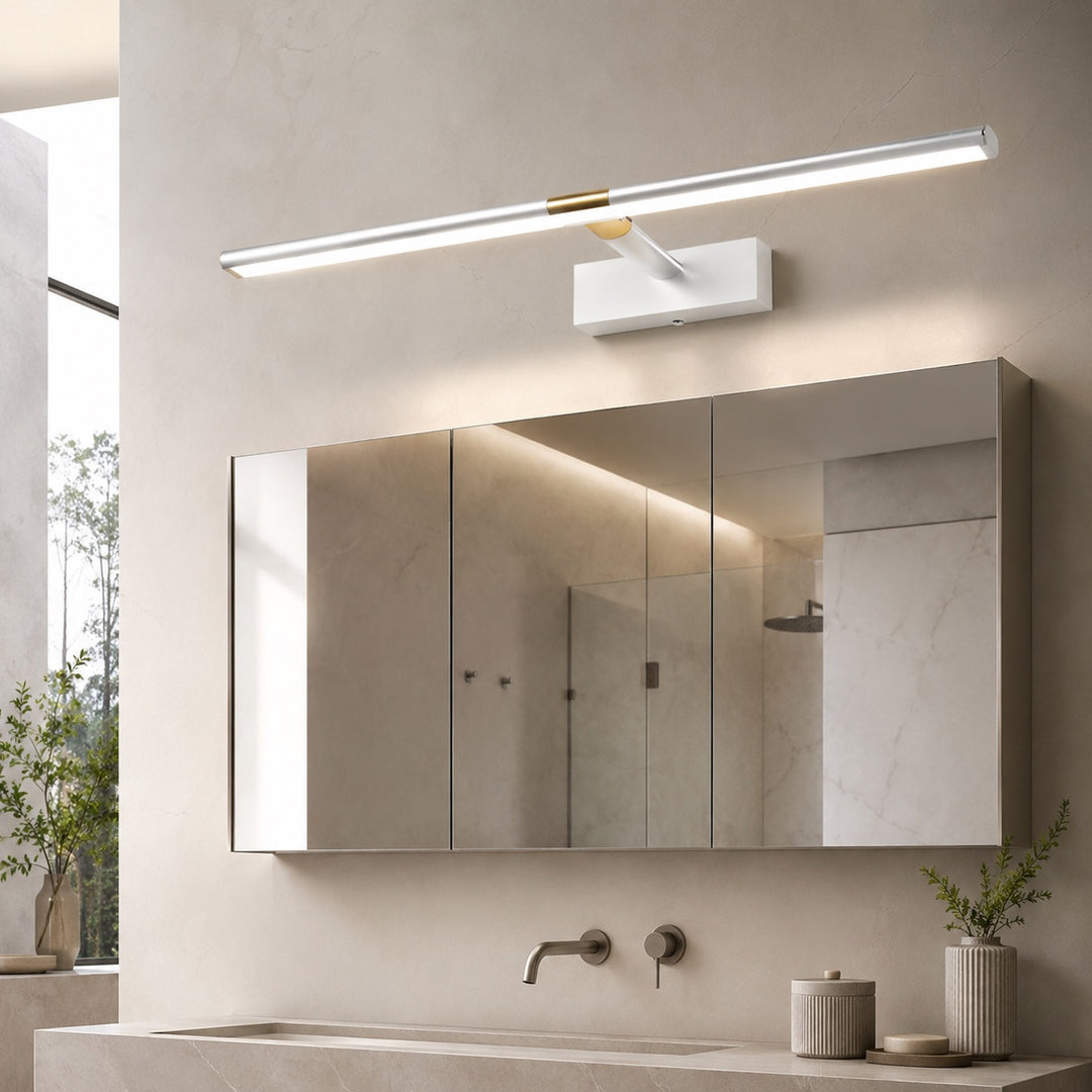 Modern Vanity Light Bar Wall Mounted Aluminum Adjustable LED Bathroom Lighting Fixture