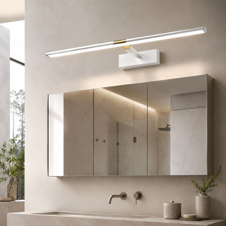 Modern Vanity Light Bar Wall Mounted Aluminum Adjustable LED Bathroom Lighting Fixture