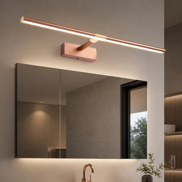 Modern Vanity Light Bar Wall Mounted Aluminum Adjustable LED Bathroom Lighting Fixture