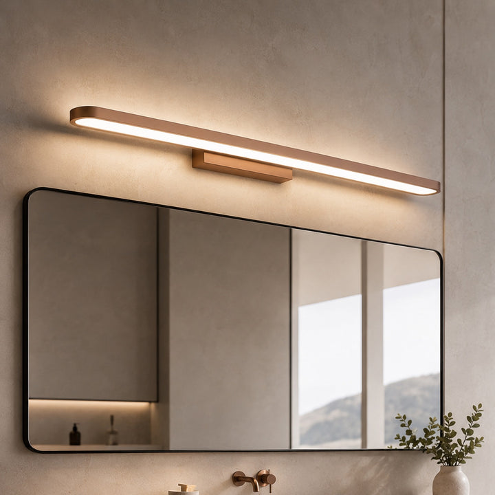 Modern LED Bathroom Vanity Lights Wall Mounted Aluminum Dimmable Ring Light Fixture