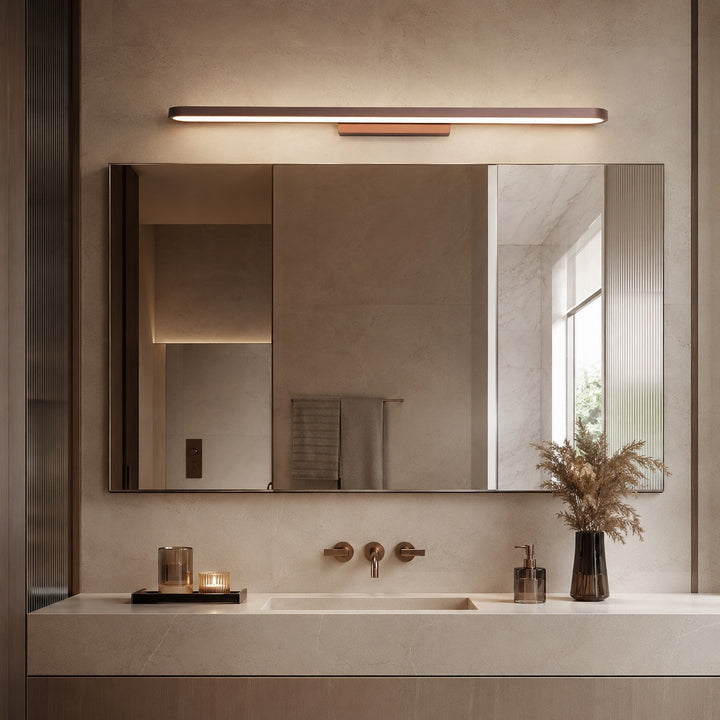 Modern LED Bathroom Vanity Lights Wall Mounted Aluminum Dimmable Ring Light Fixture