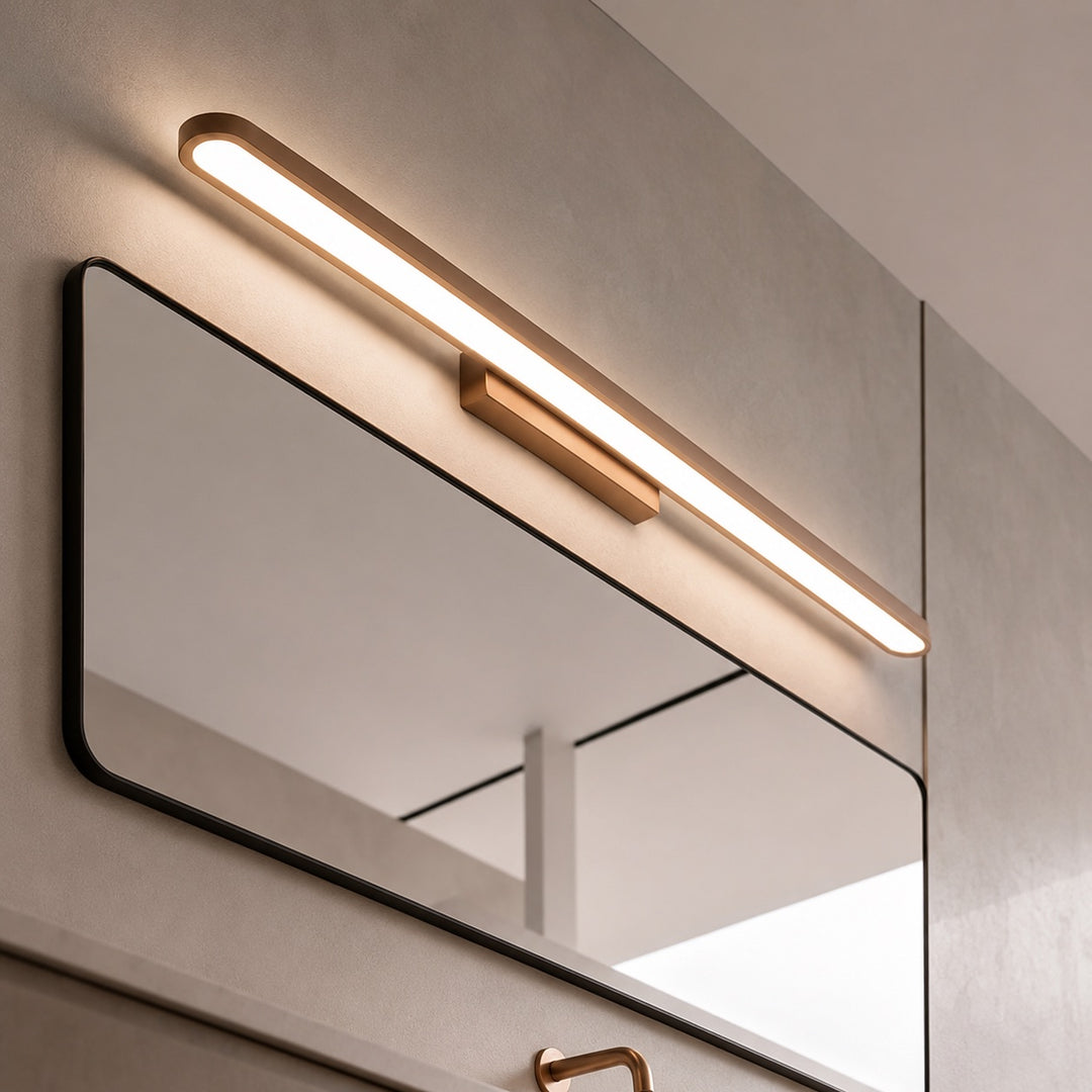 Modern LED Bathroom Vanity Lights Wall Mounted Aluminum Dimmable Ring Light Fixture