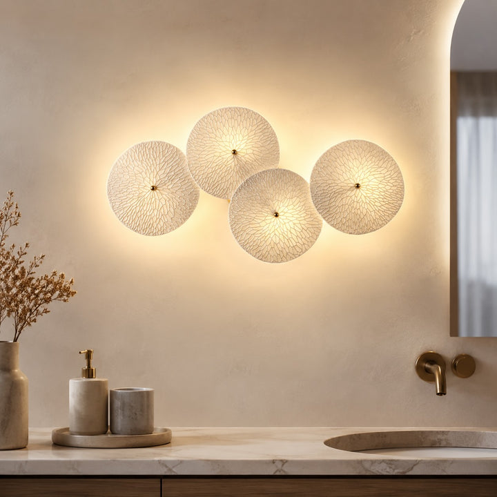 Modern Wall Light Sconce in Ceramic and Metal