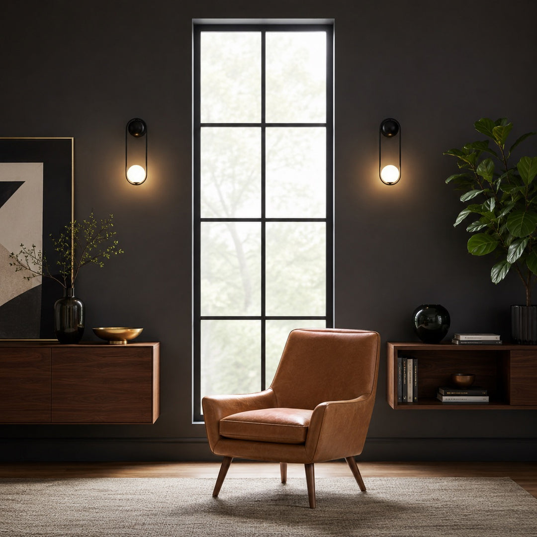 Modern Wall Light Sconce Wall Mounted Brass and Glass LED Fixture with G9 Base