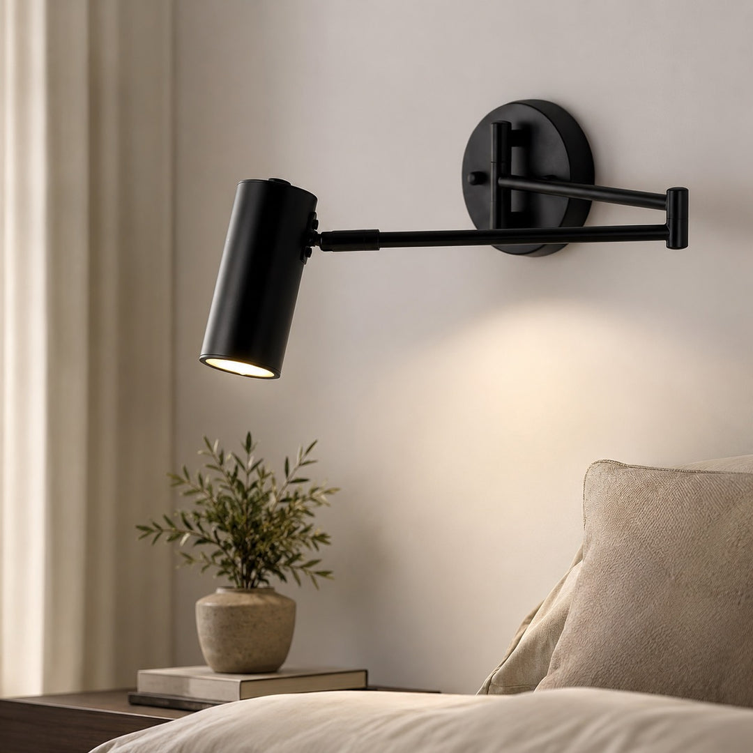 Modern Adjustable Wall Sconce Metal Wall Light with LED Lighting Feature for Home Decor