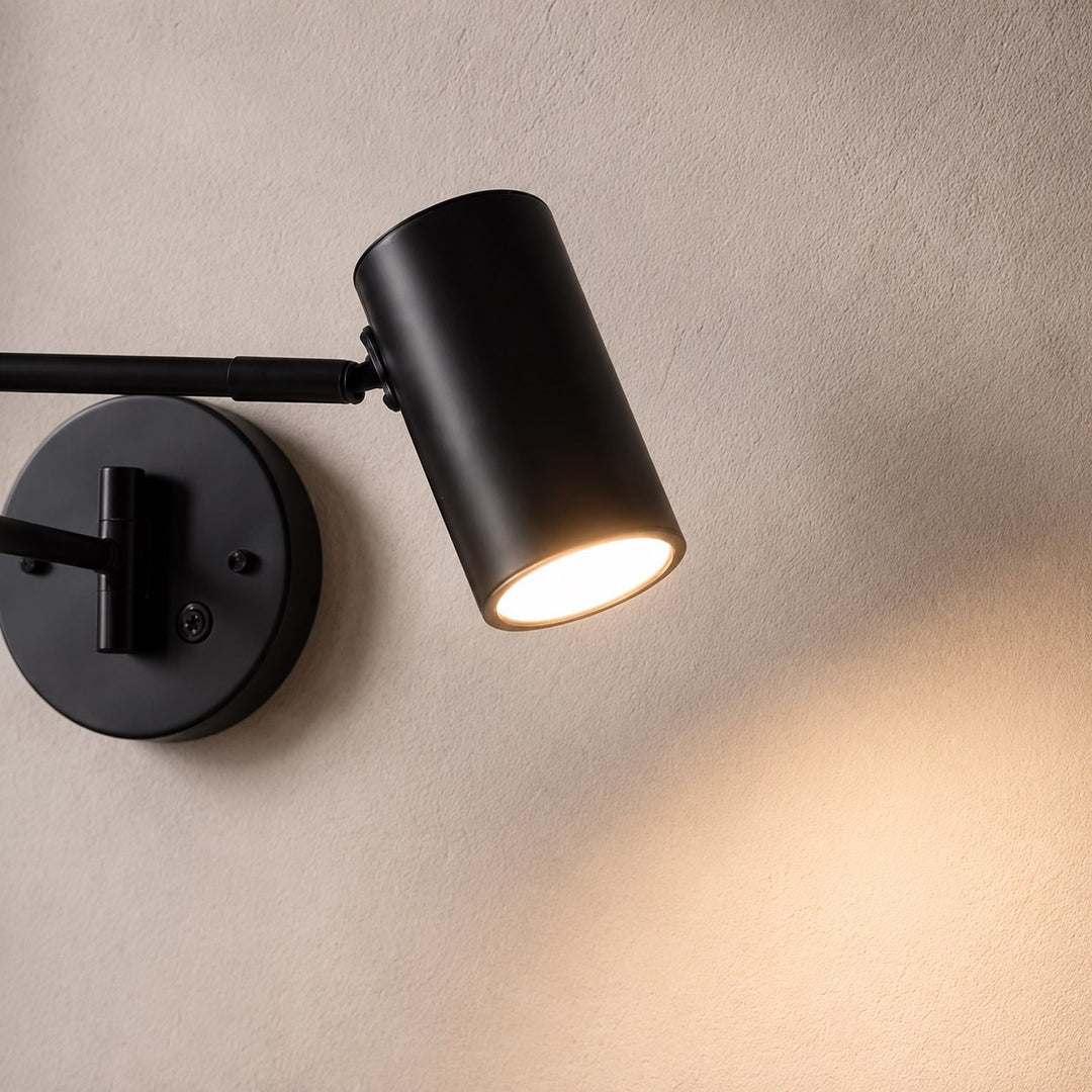 Modern Adjustable Wall Sconce Metal Wall Light with LED Lighting Feature for Home Decor