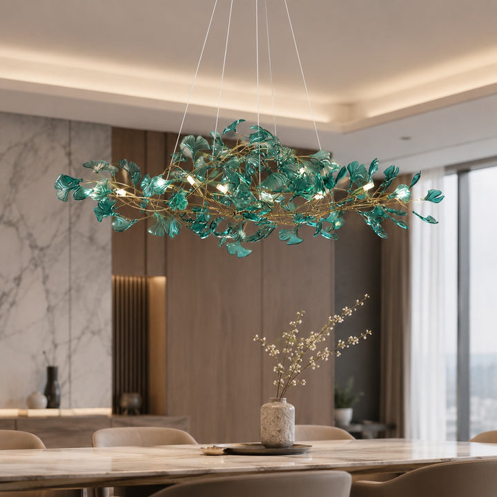 Modern Chandelier Hanging Light Fixture Acrylic with LED Illumination for Indoor Spaces