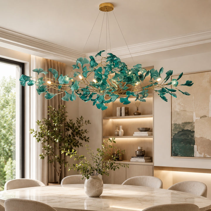 Modern Chandelier Hanging Light Fixture Acrylic with LED Illumination for Indoor Spaces