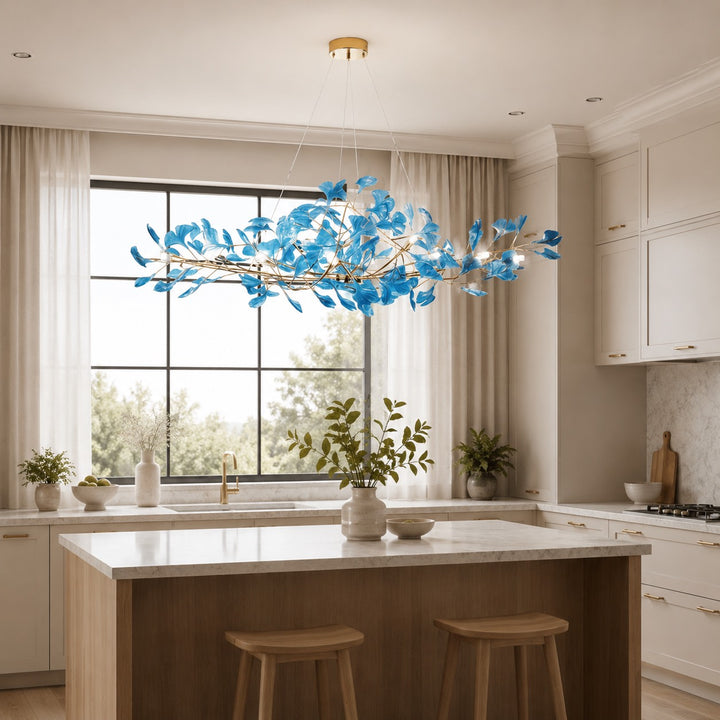 Modern Chandelier Hanging Light Fixture Acrylic with LED Illumination for Indoor Spaces