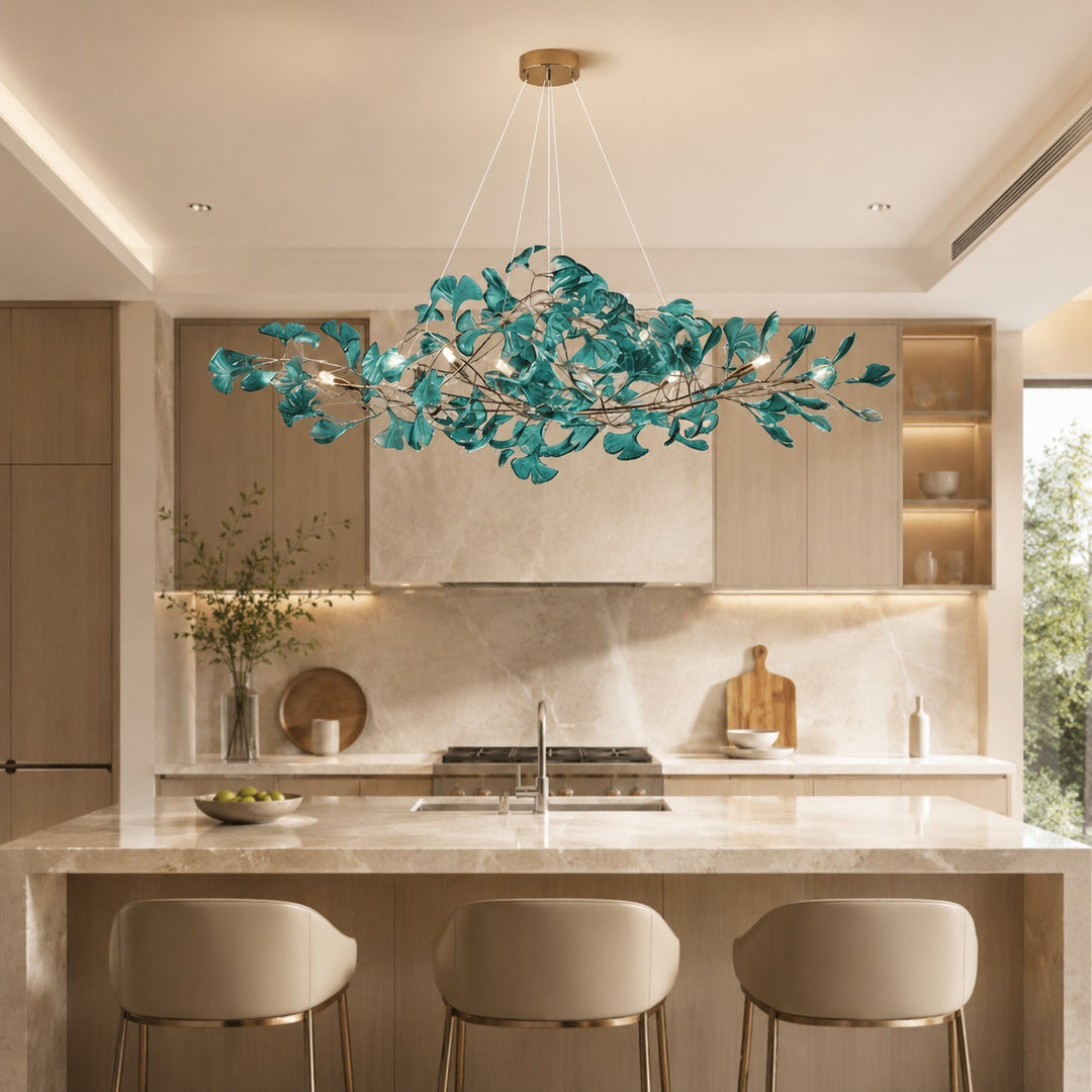 Modern Chandelier Hanging Light Fixture Acrylic with LED Illumination for Indoor Spaces