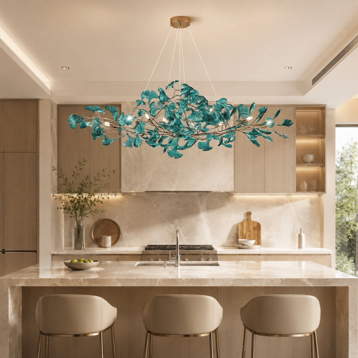 Modern Chandelier Hanging Light Fixture Acrylic with LED Illumination for Indoor Spaces