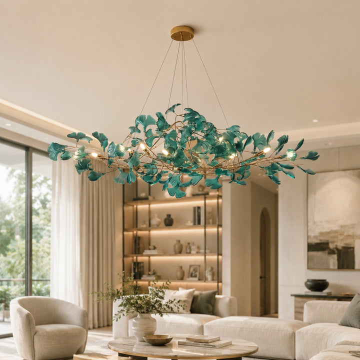 Modern Chandelier Hanging Light Fixture Acrylic with LED Illumination for Indoor Spaces