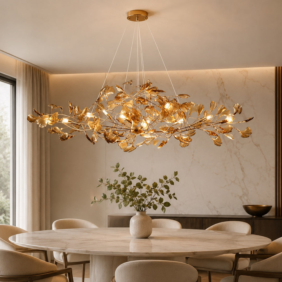 Modern Chandelier Hanging Light Fixture Acrylic with LED Illumination for Indoor Spaces