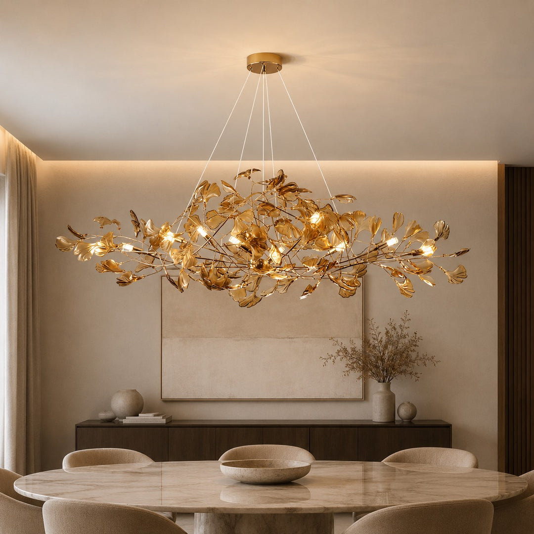 Modern Chandelier Hanging Light Fixture Acrylic with LED Illumination for Indoor Spaces