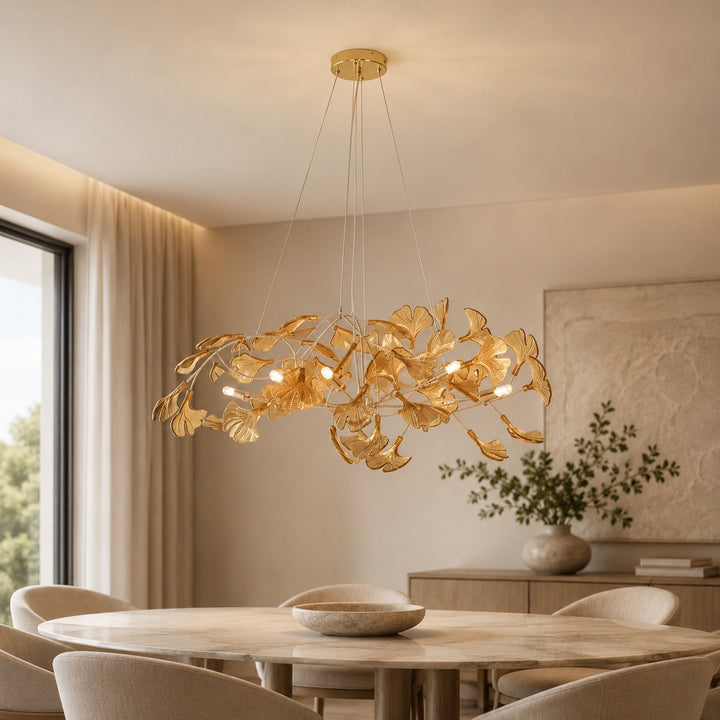 Modern Chandelier Hanging Light Fixture Acrylic with LED Illumination for Indoor Spaces