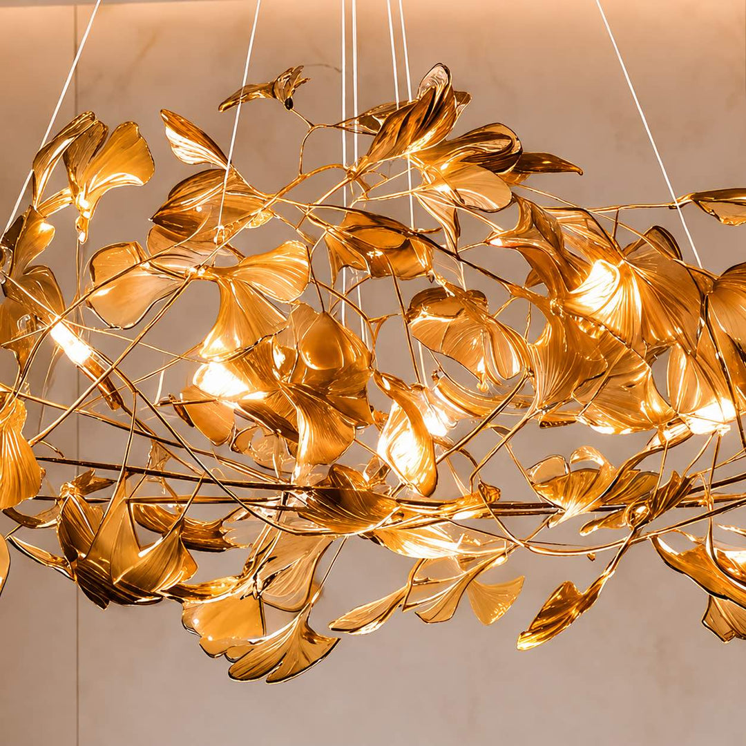 Modern Chandelier Hanging Light Fixture Acrylic with LED Illumination for Indoor Spaces