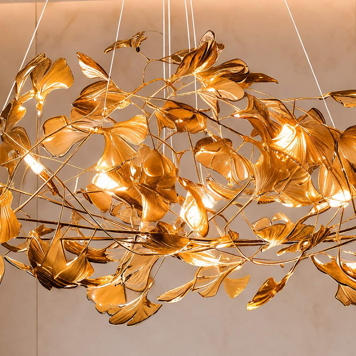 Modern Chandelier Hanging Light Fixture Acrylic with LED Illumination for Indoor Spaces
