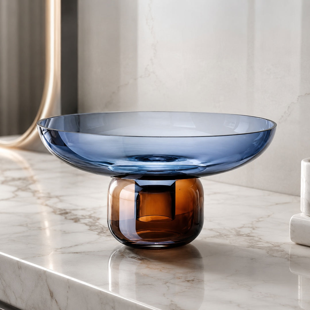 Modern Glass Vase Detachable Structure for Hydroponic Plants and Decorative Displays 25x12.5cm