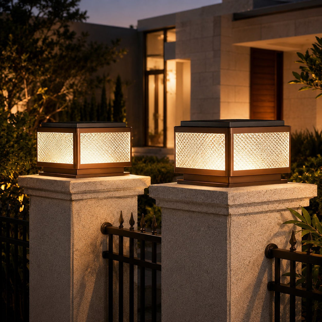 Minimalist Garden Outdoor Pillar Light Ground Mounted Aluminum LED with Four-Color Options