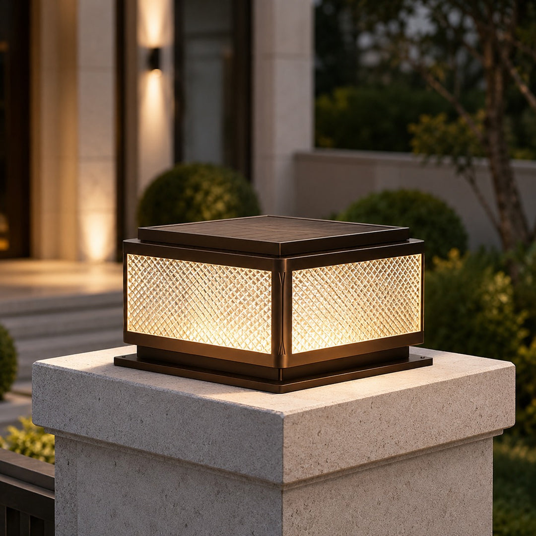 Minimalist Garden Outdoor Pillar Light Ground Mounted Aluminum LED with Four-Color Options