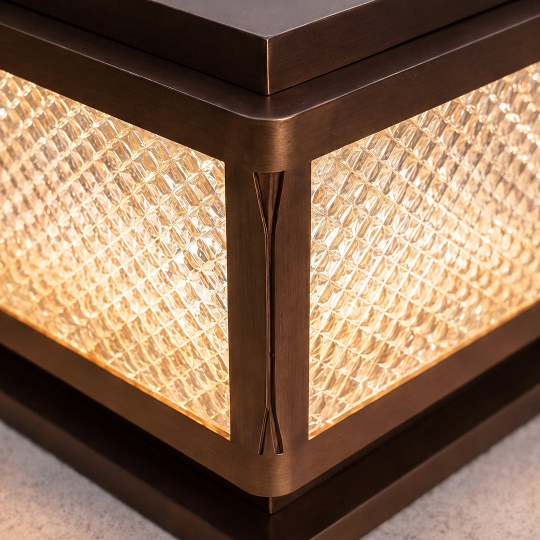 Minimalist Garden Outdoor Pillar Light Ground Mounted Aluminum LED with Four-Color Options