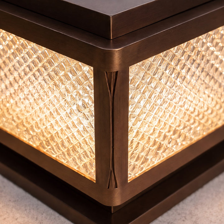 Minimalist Garden Outdoor Pillar Light Ground Mounted Aluminum LED with Four-Color Options