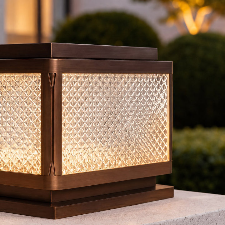 Minimalist Garden Outdoor Pillar Light Ground Mounted Aluminum LED with Four-Color Options