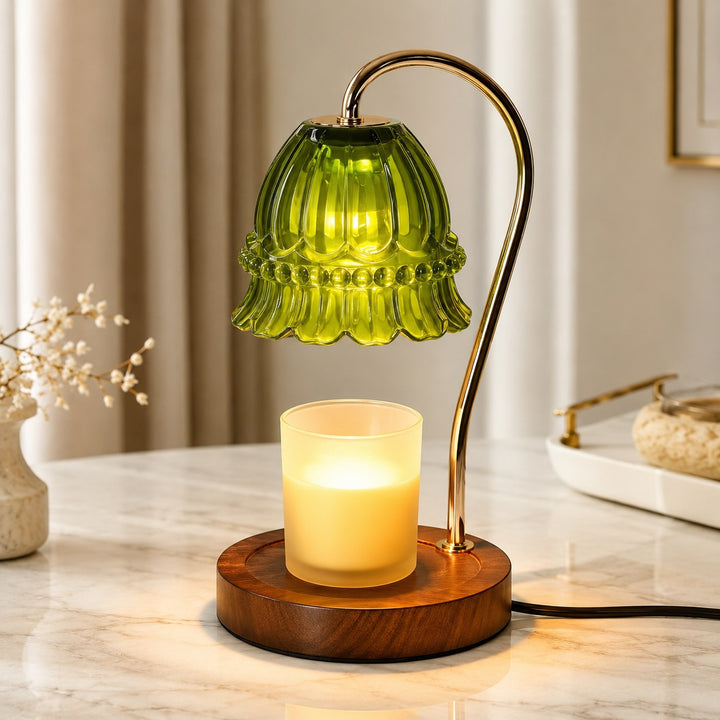 Modern Wax Melting Lamp Wall Mounted Halogen Light Adjustable Dimmer AC Powered 90-260V