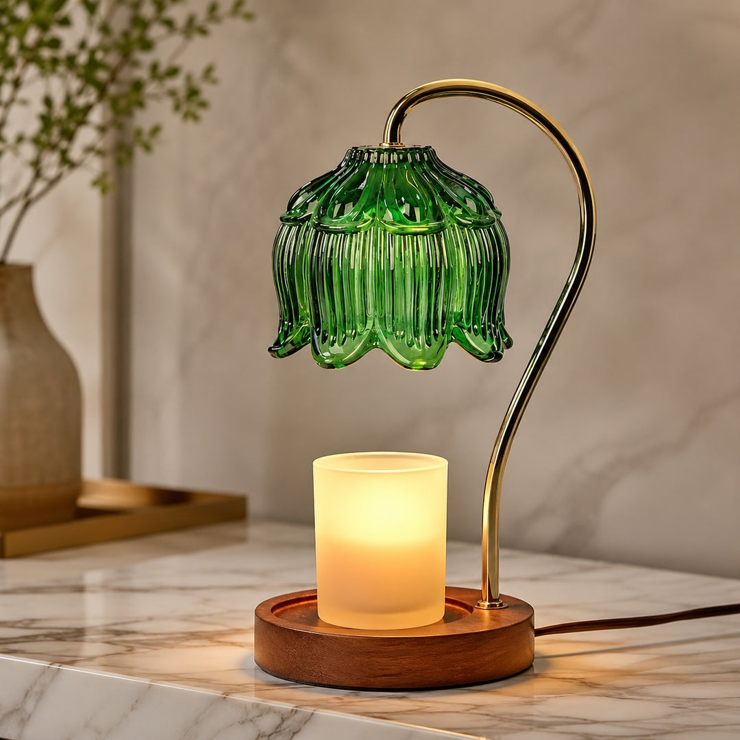 Modern Wax Melting Lamp Wall Mounted Halogen Light Adjustable Dimmer AC Powered 90-260V