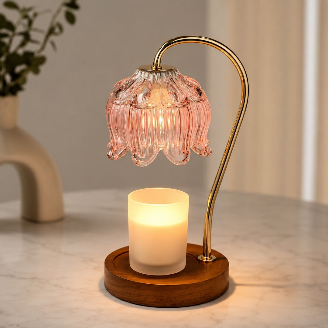 Modern Wax Melting Lamp Wall Mounted Halogen Light Adjustable Dimmer AC Powered 90-260V