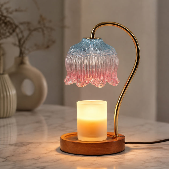 Modern Wax Melting Lamp Wall Mounted Halogen Light Adjustable Dimmer AC Powered 90-260V