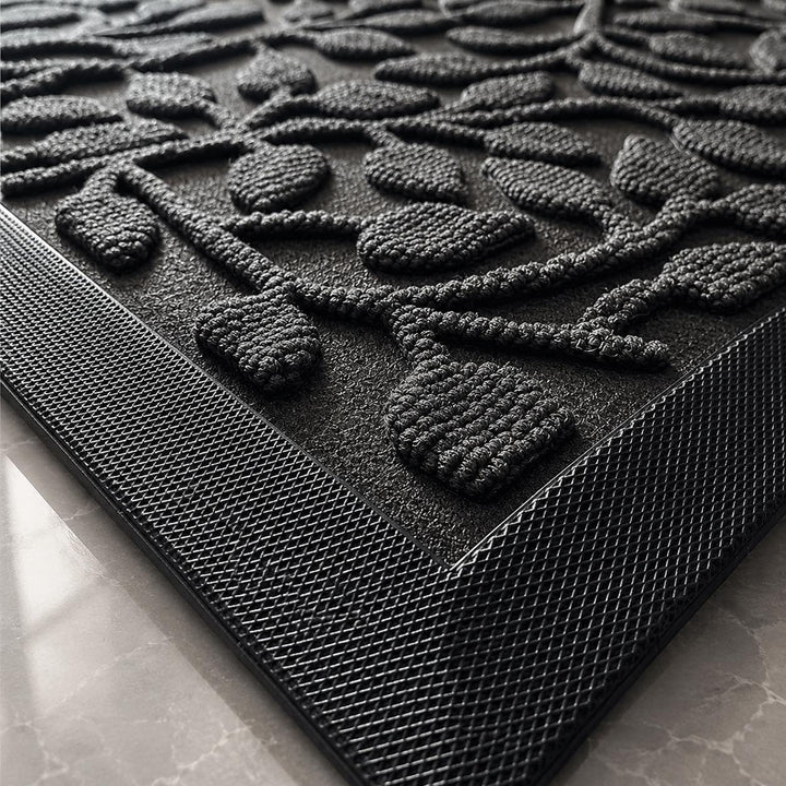 Elegant Modern Door Mat Non-Slip Rectangle Rug Heavy-Duty Polyester for Indoor Outdoor Use
