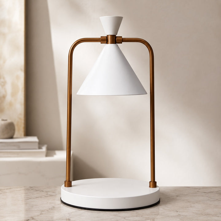 Modern Candle Warmer Lamp Adjustable Metal Design Halogen Light Source with Dimmable Function