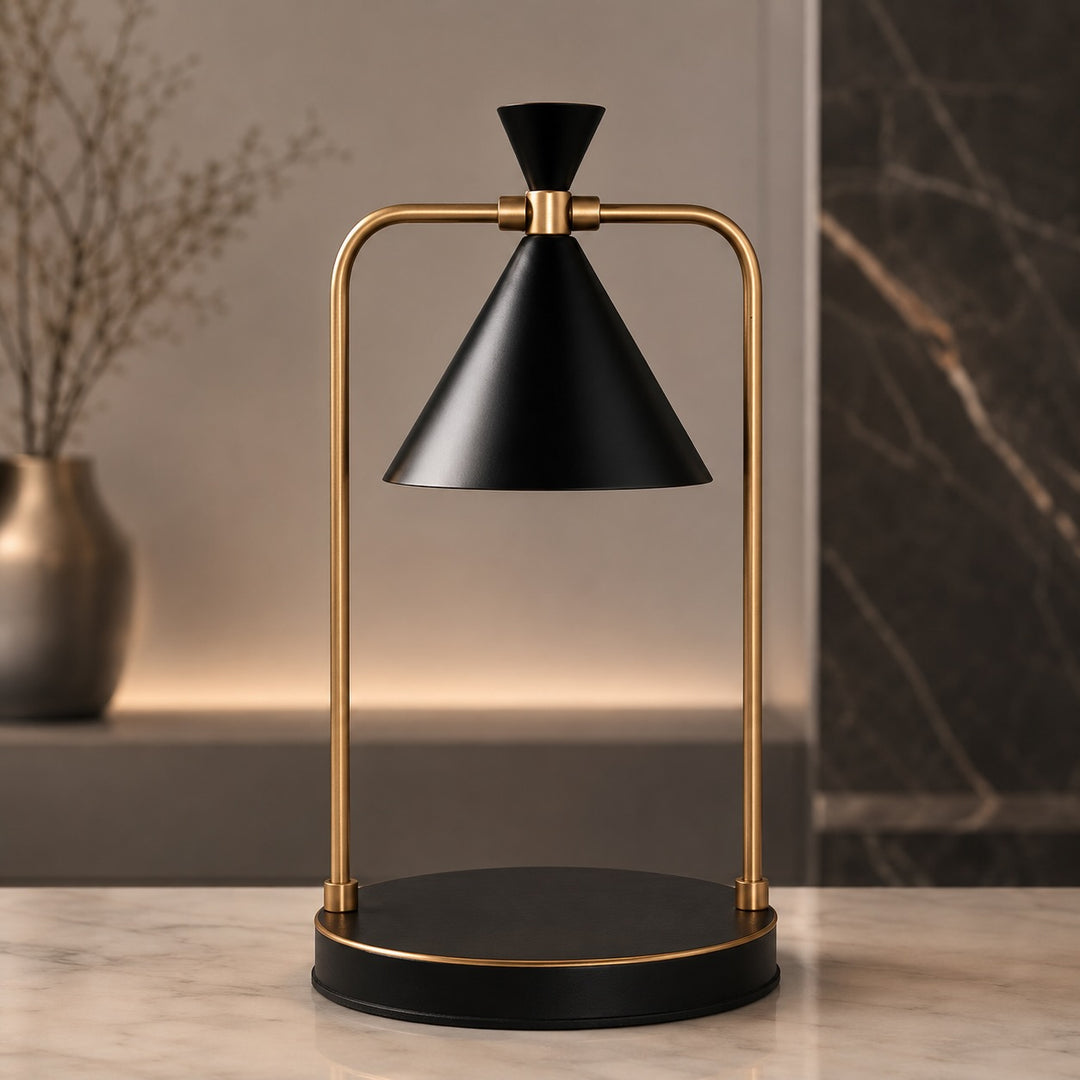 Modern Candle Warmer Lamp Adjustable Metal Design Halogen Light Source with Dimmable Function