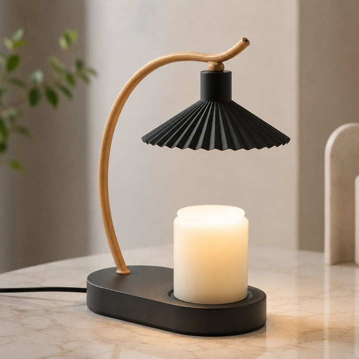 Modern Candle Warmer Lamp Table Light with Elegant Design USB Powered for Cozy Ambiance