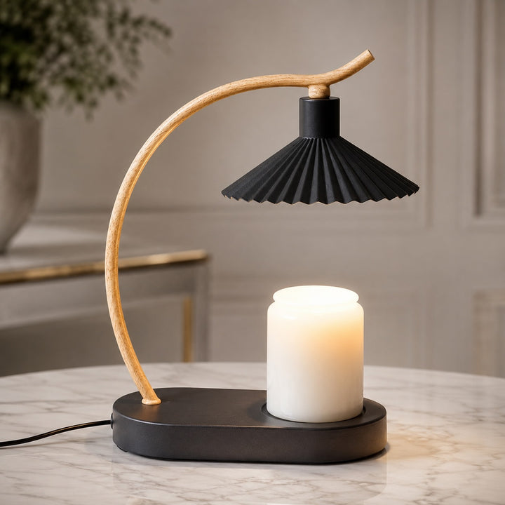 Modern Candle Warmer Lamp Table Light with Elegant Design USB Powered for Cozy Ambiance