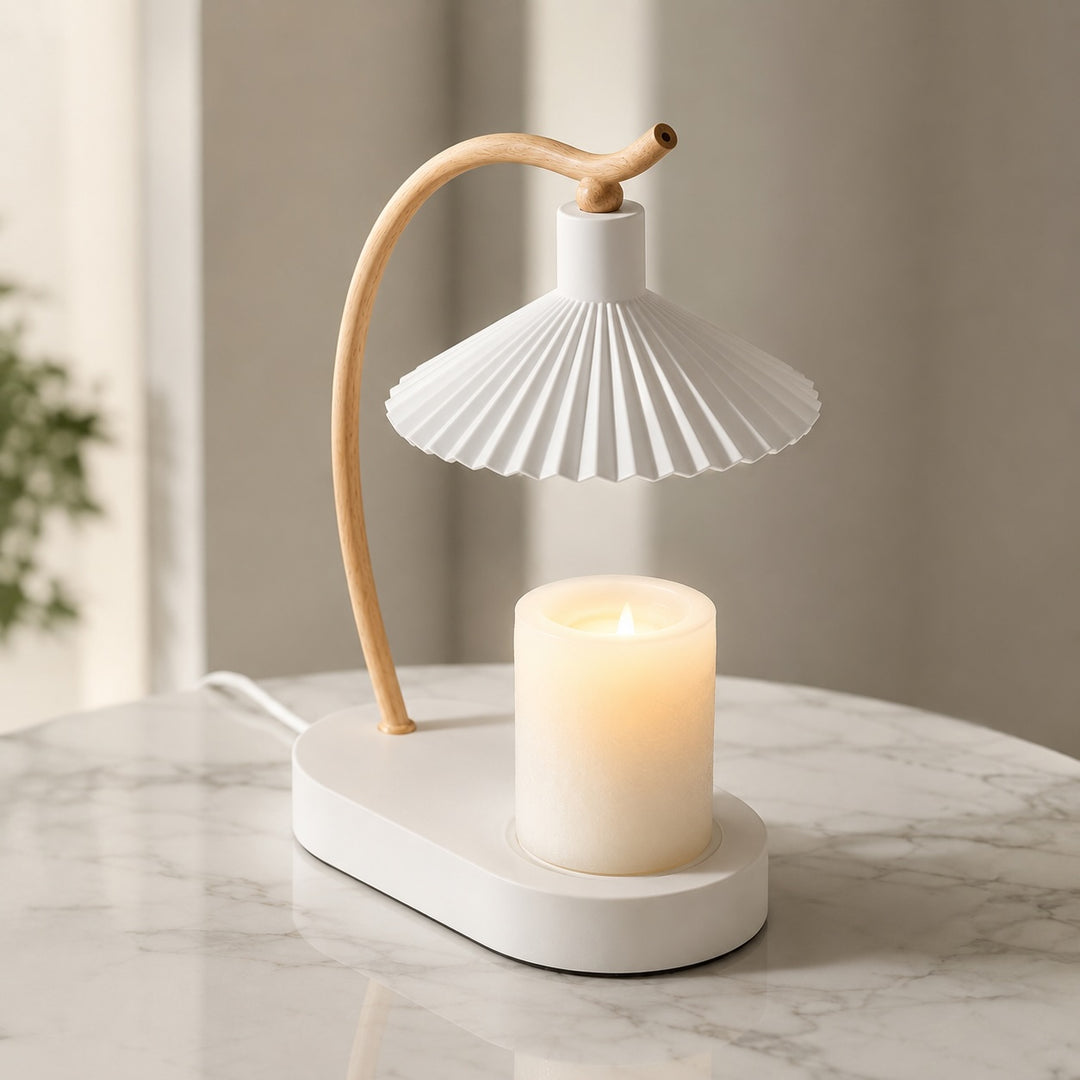 Modern Candle Warmer Lamp Table Light with Elegant Design USB Powered for Cozy Ambiance