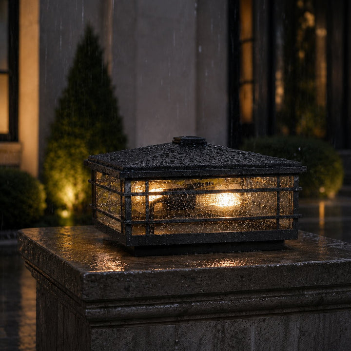 Modern Outdoor Wall Light Wall Mounted Aluminum Alloy with Transparent Glass Shade IP54