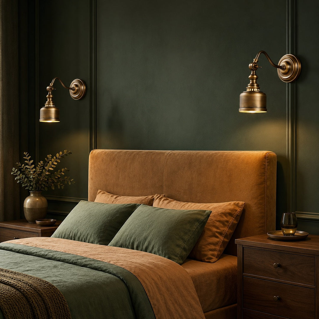 Modern Minimalist Wall Light Wall Mounted Solid Brass LED Compatible Sconce for Indoor Use