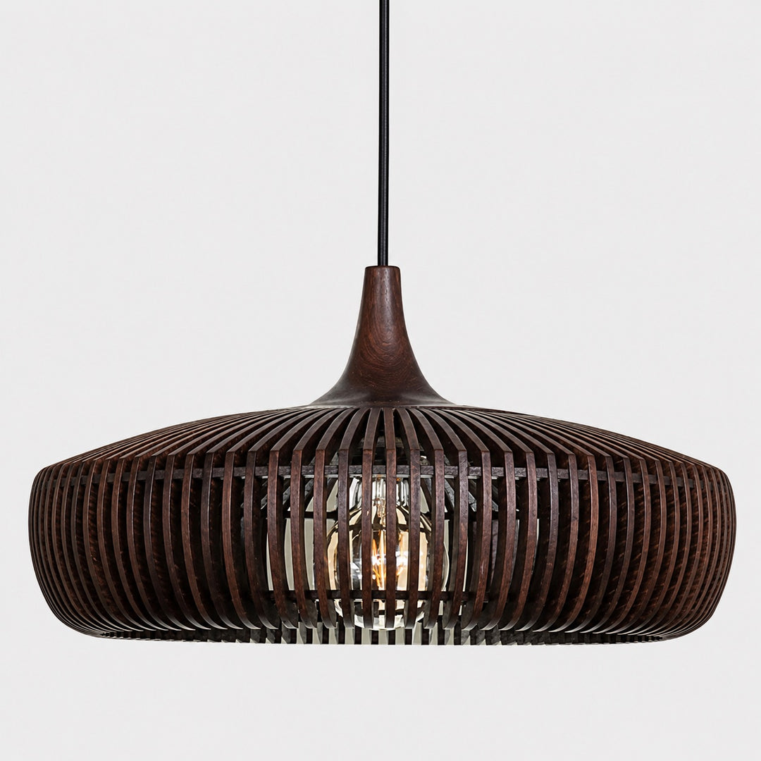 Scandinavian Pendant Lamp Wood Ceiling Light Modern Minimalist Design LED Compatible