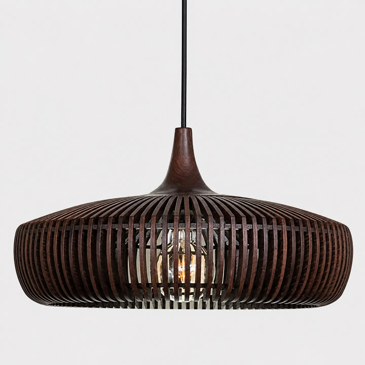 Scandinavian Pendant Lamp Wood Ceiling Light Modern Minimalist Design LED Compatible