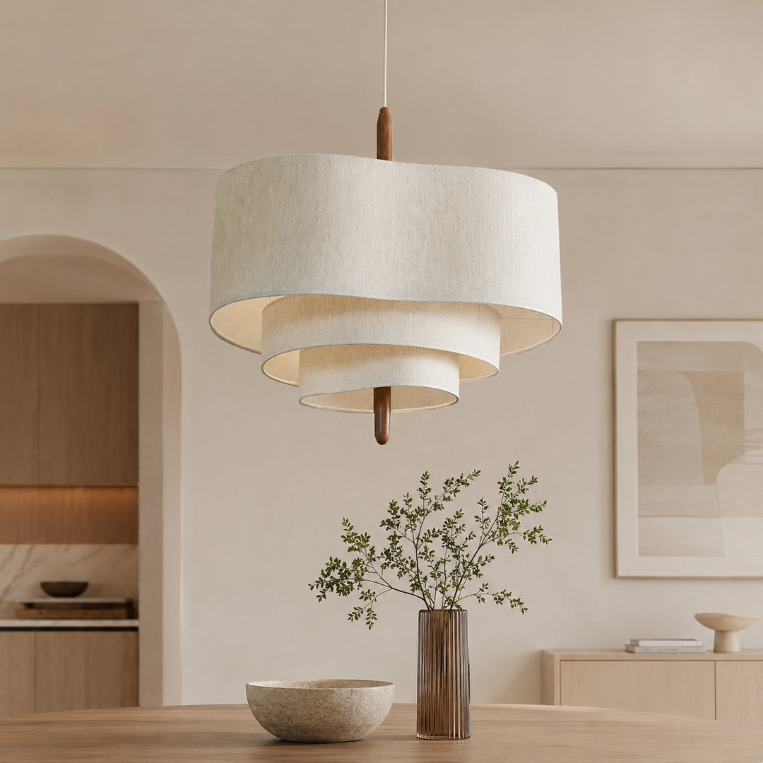 Contemporary Pendant Lamp Minimalist Design Metal Structure LED Lighting Fixture
