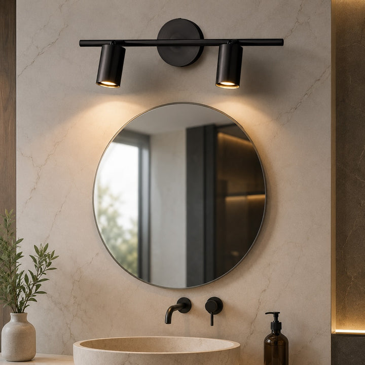 Modern Rotatable Spotlight Wall Light Adjustable Brass Sconce with 350° Head Rotation