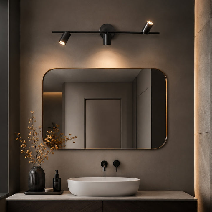 Modern Rotatable Spotlight Wall Light Adjustable Brass Sconce with 350° Head Rotation